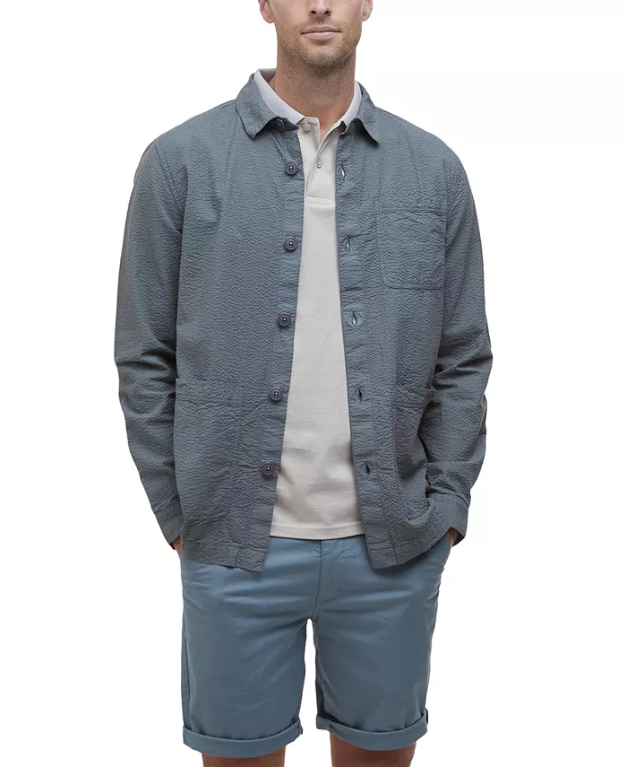 

Мужская рубашка-пиджак Callercove из ткани в рубчик Barbour, синий