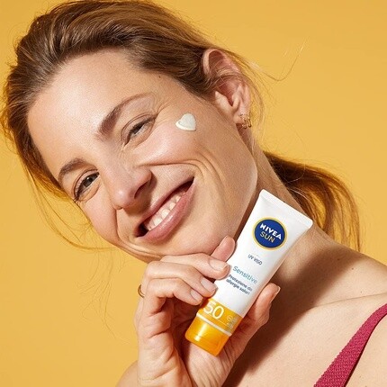 Sun Uv Viso солнечный крем Spf50 для чувствительной кожи 50 мл, Nivea — фото 3