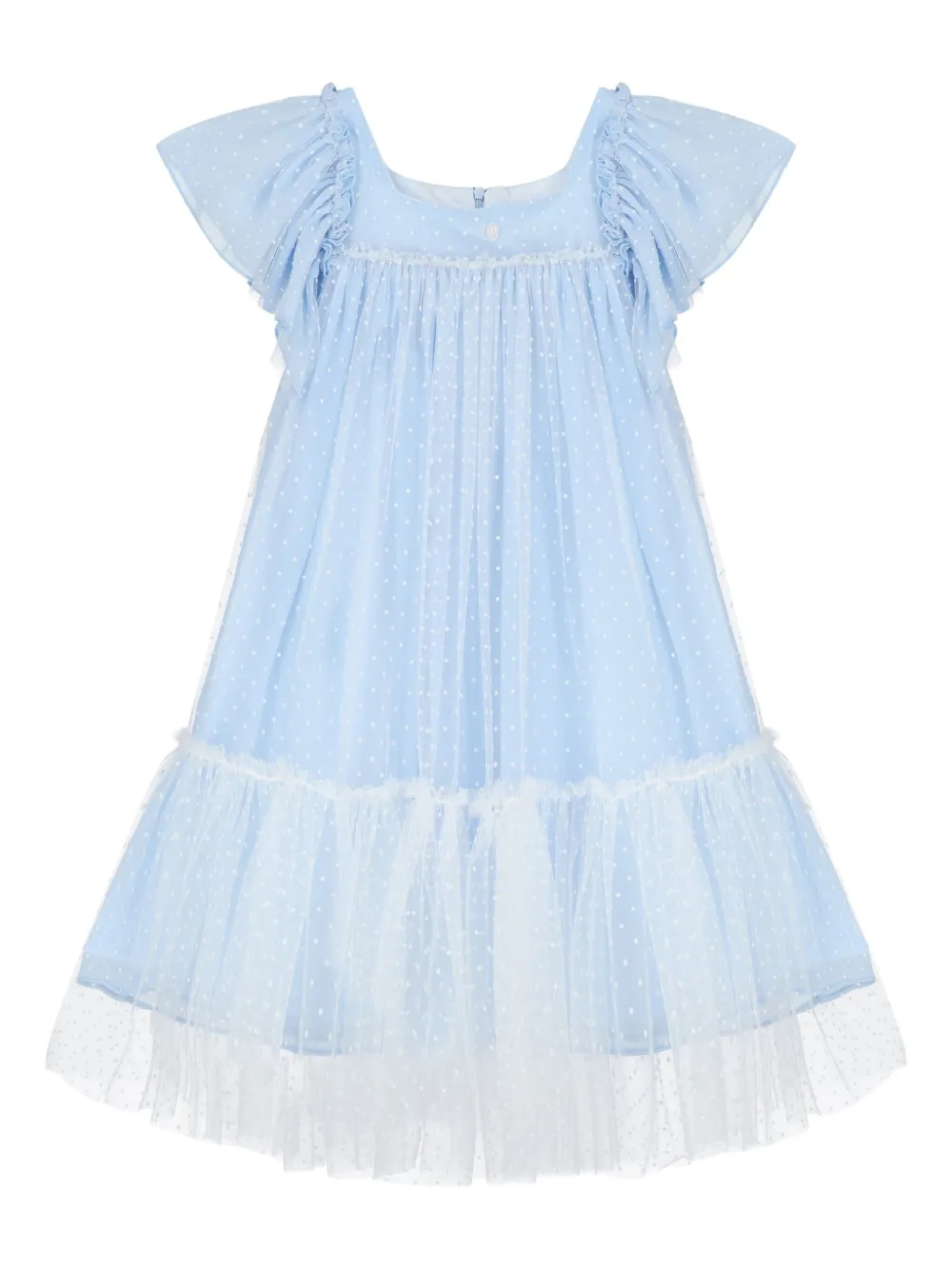 

Платье из тюля в горох Patachou, синий