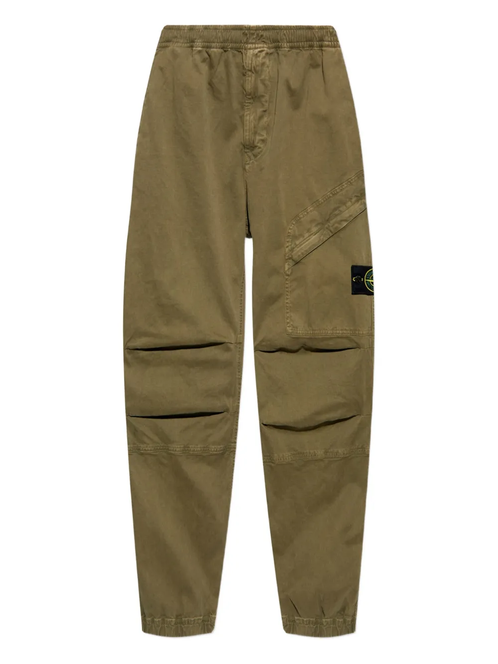 

Джинсы с эластичной талией и карманами-карго Stone Island, зеленый
