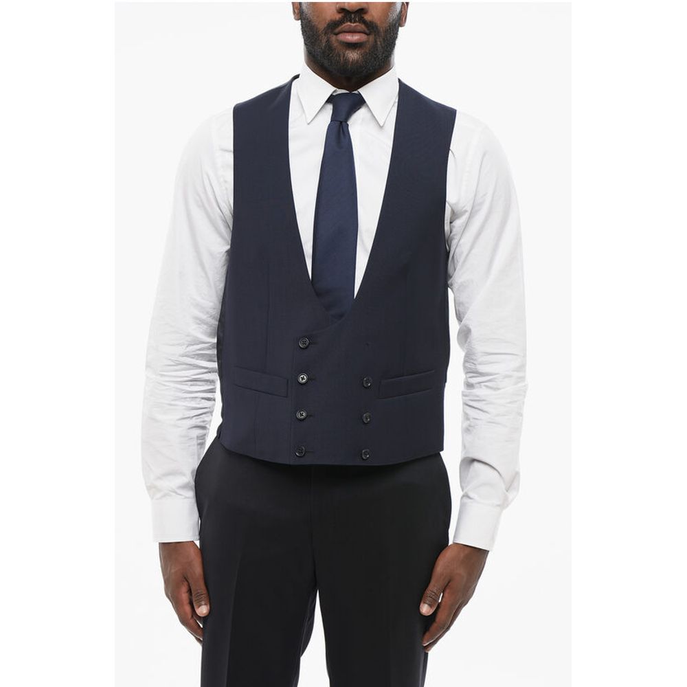 

CC COLLECTION Двубортный шерстяной жилет REWARD Corneliani, Blue
