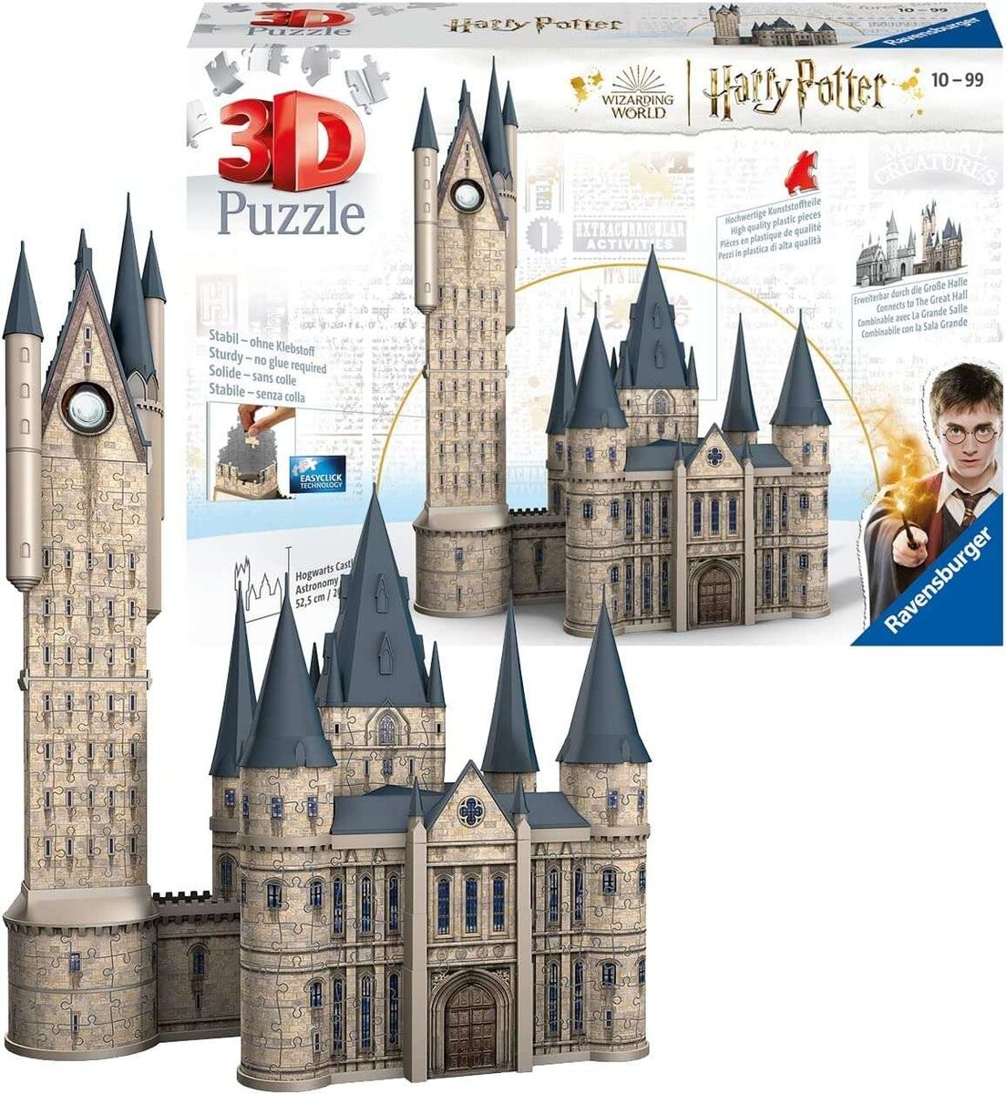 

Равенсбургер, пазл, 3D Здания, Замок Хогвартс - Башня, 615 шт. Ravensburger