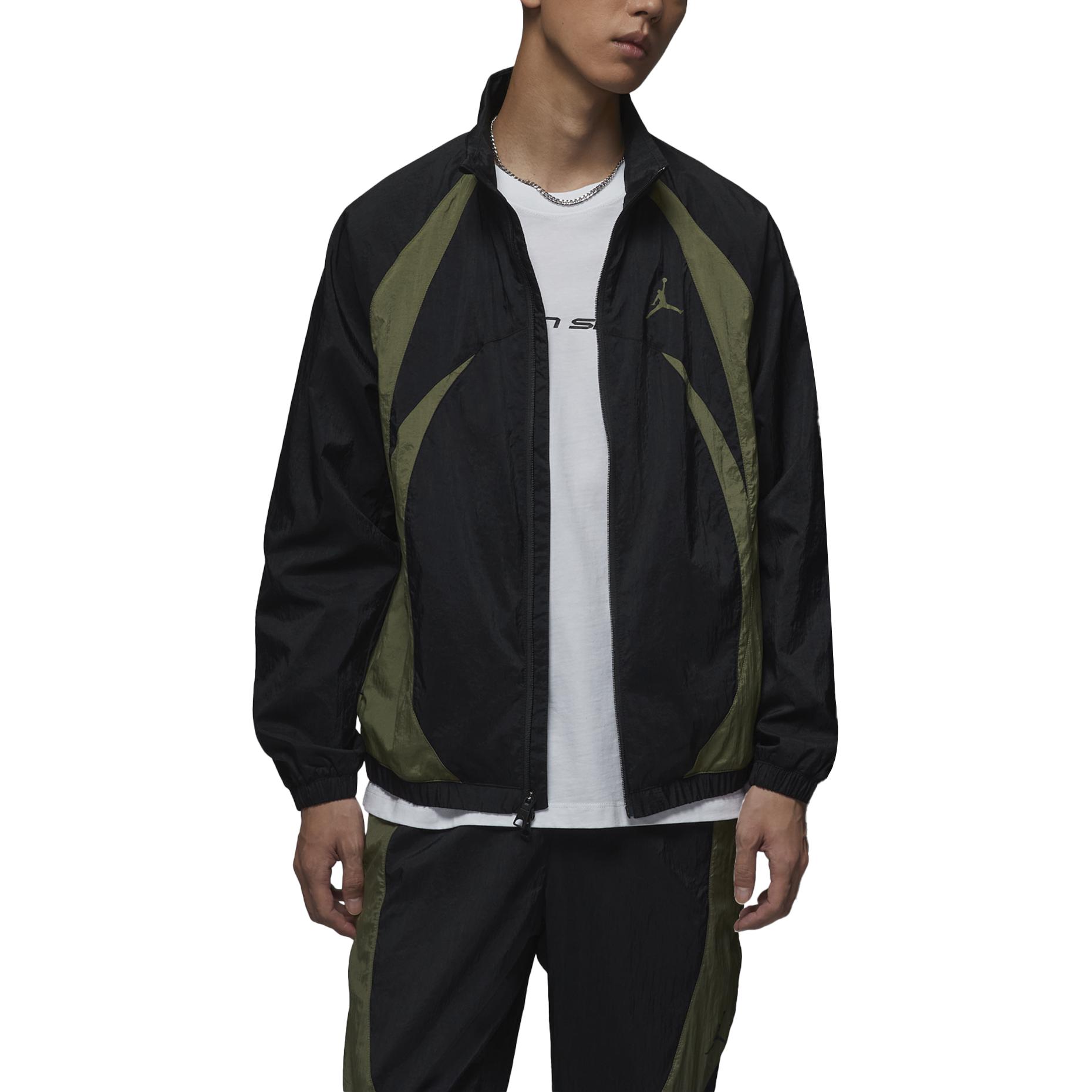 Куртка Sport Jam Unisex черный/средний оливковый зеленый/белый Jordan — фото 2