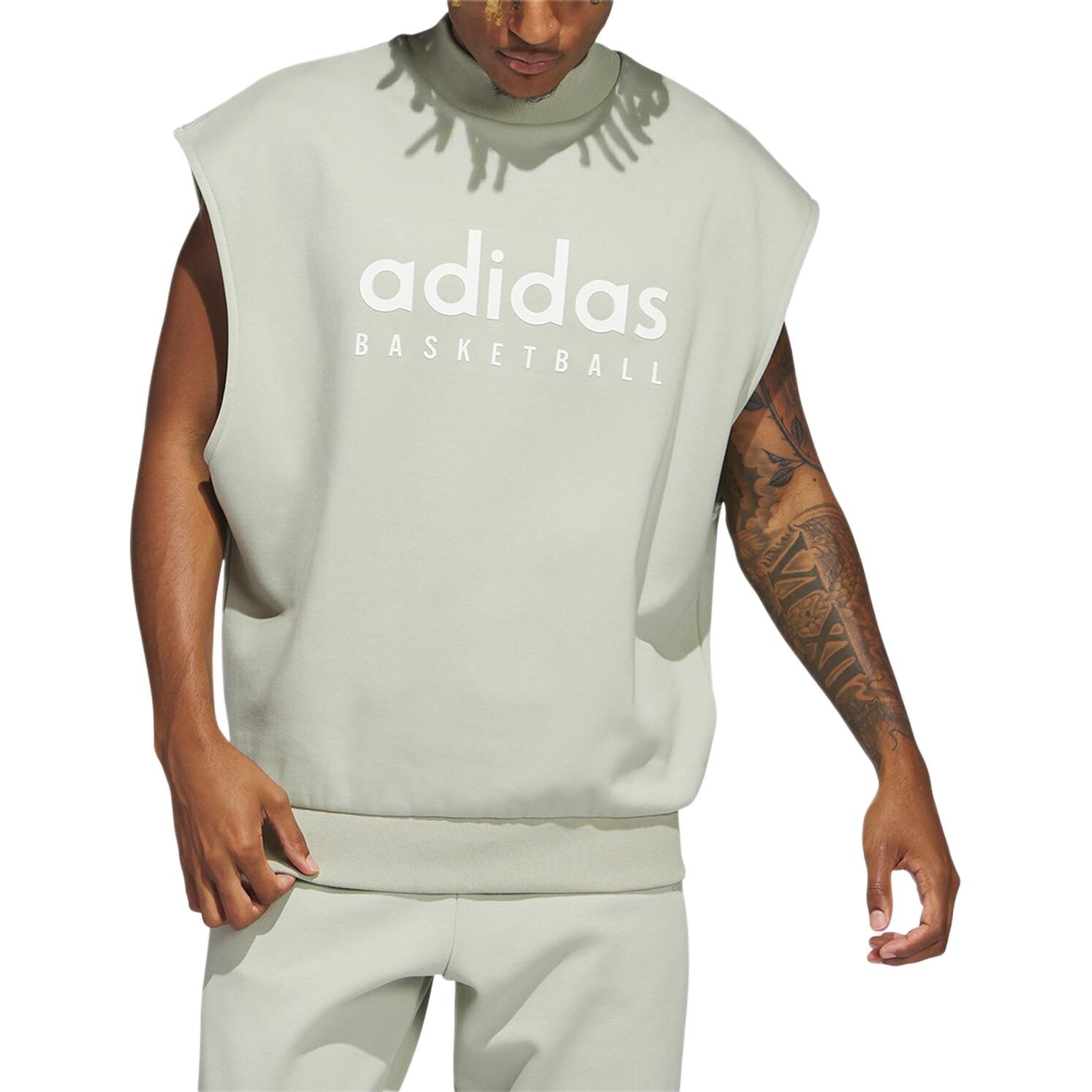 Толстовка унисекс Halo Green Adidas Originals, зеленый — фото 4
