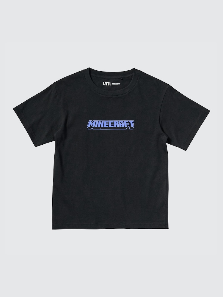 

Футболка с графикой minecraft ut Uniqlo, цвет 09 черный