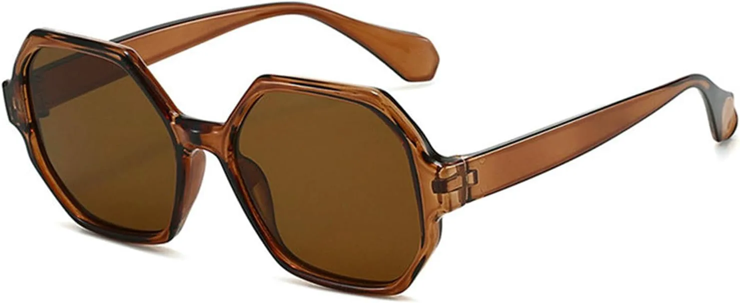 

Винтажные солнцезащитные очки Helena Polygon Square для женщин и мужчин, модные, черные и синие, в стиле Y2K, геометрические, женские, дорожные, UV400, C7