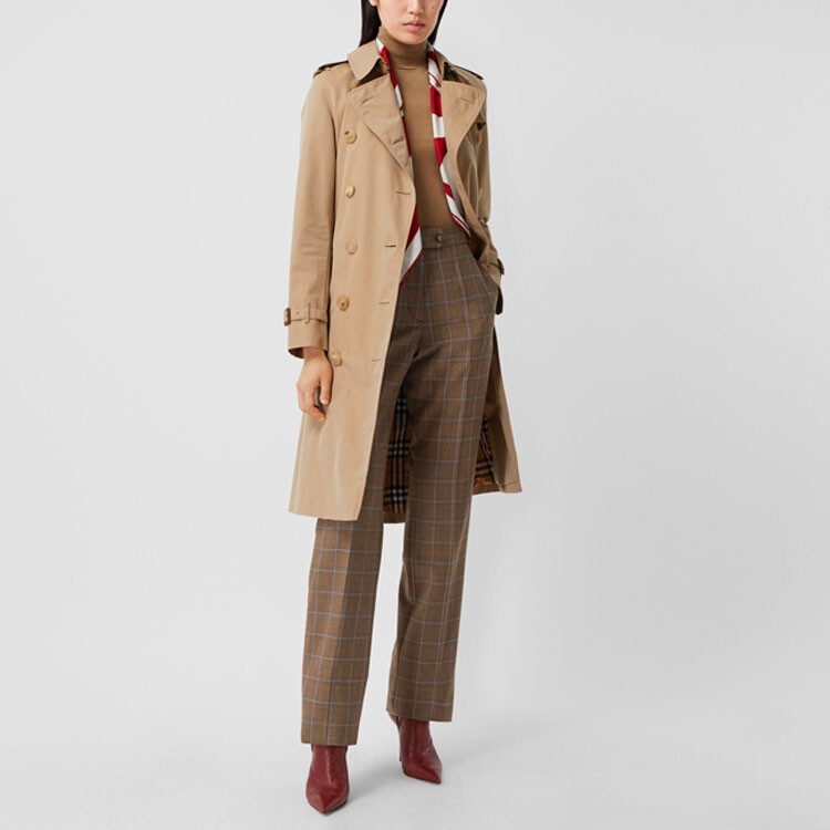 Пальто Burberry, женское, медовый — фото 4