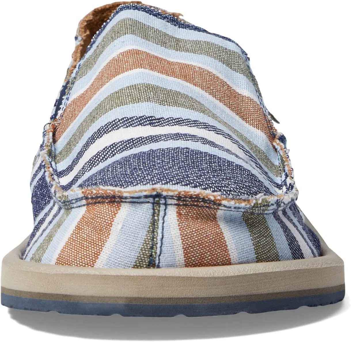 Мокасины мужские Sanuk, Navy Stripe — фото 2