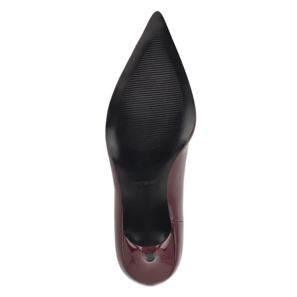 Женские ботильоны Charma с острым носом и небольшим каблуком Nine West, цвет dark red patent — фото 4