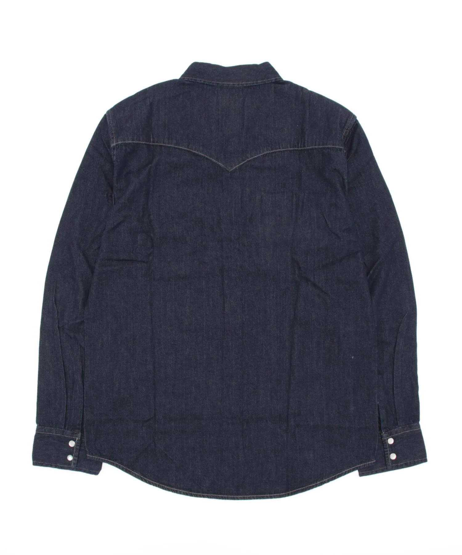 Унисекс джинсовая рубашка Levi's Classic Western тёмно-синяя — фото 3