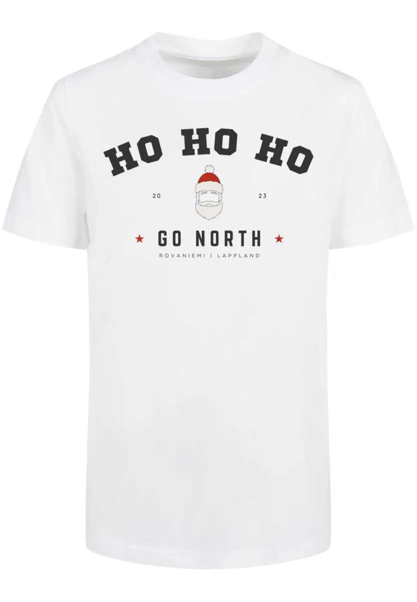 

F4NT4STIC Футболка "Ho Ho Ho Santa Claus Christmas", Рождество, подарок, логотип, белый