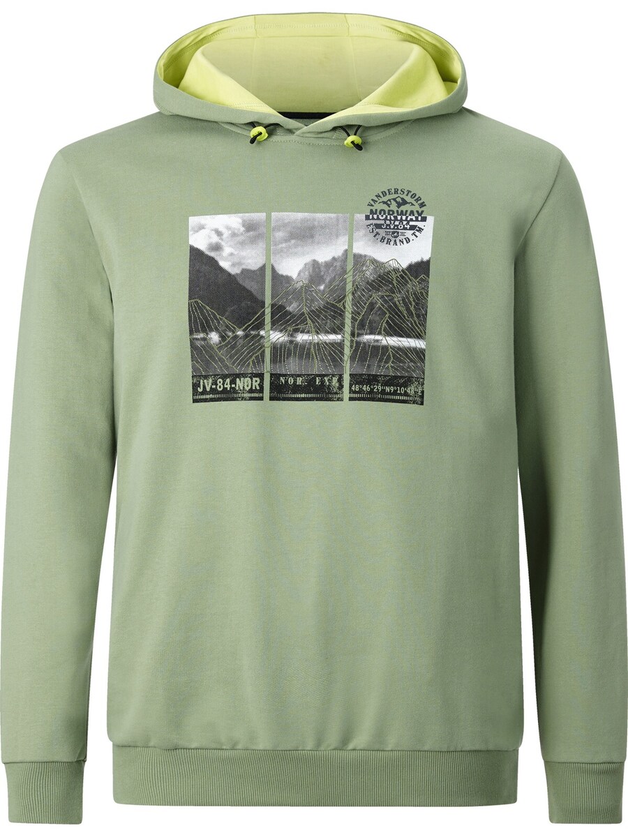

Толстовка с капюшоном Jan Vanderstorm Sweatshirt Jiri, зеленый