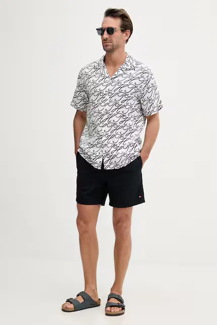 Рубашка льняная SUMMER Tommy Hilfiger, синий — фото 2