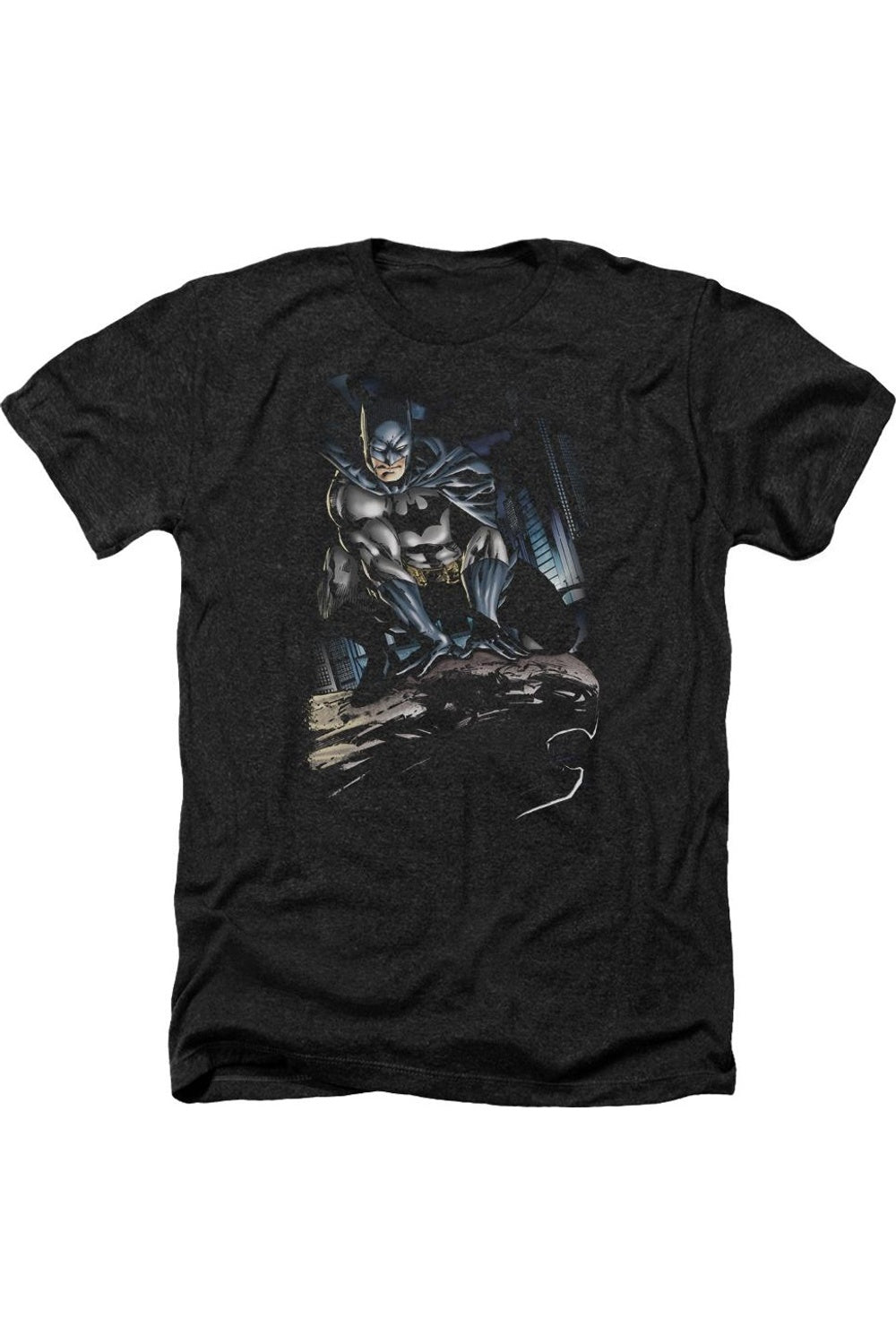 

Футболка / футболка для взрослых Batman Perched Heather Gildan, черный