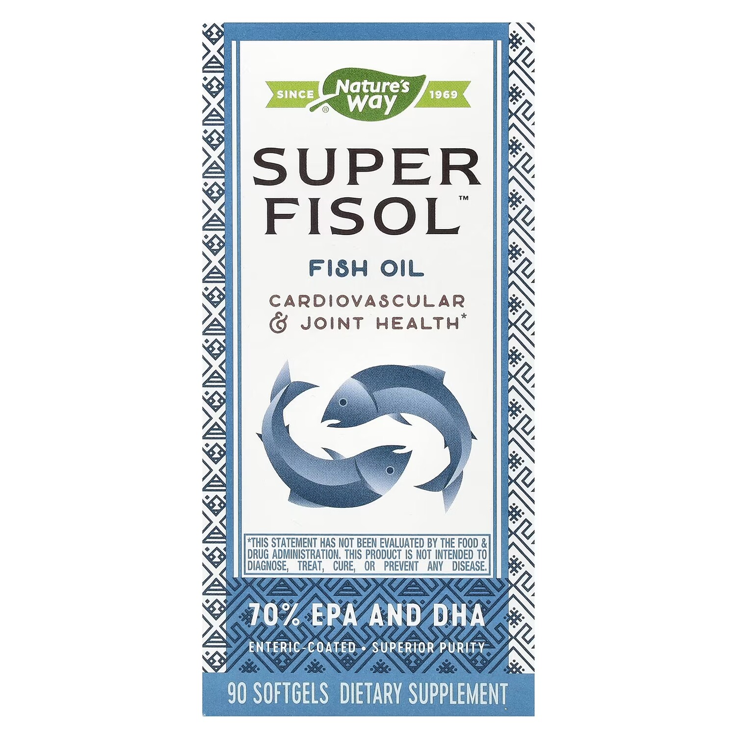

Рыбий жир Nature's Way Super Fisol, 90 мягких таблеток