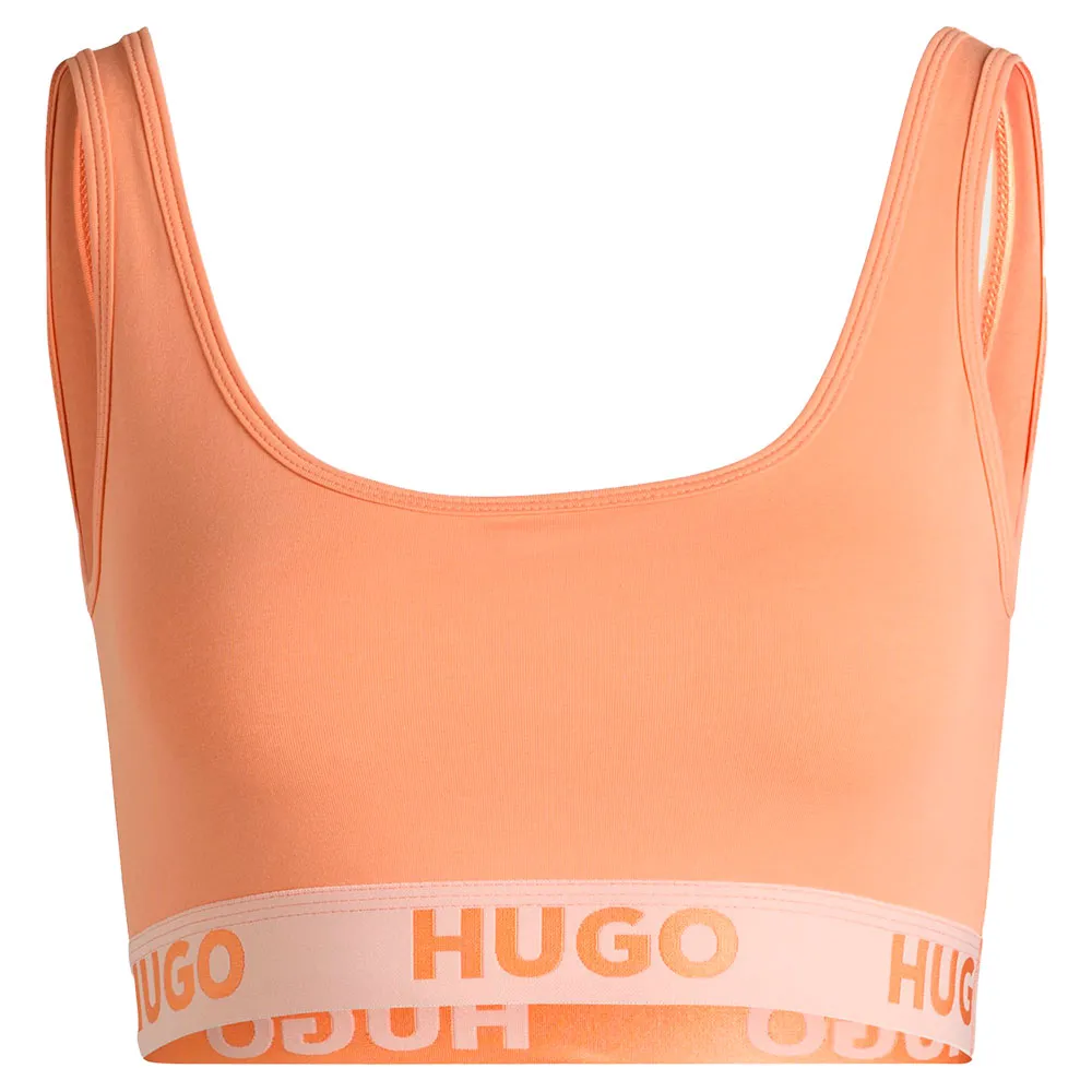 

Бюстгальтер HUGO Sporty Logolette, оранжевый