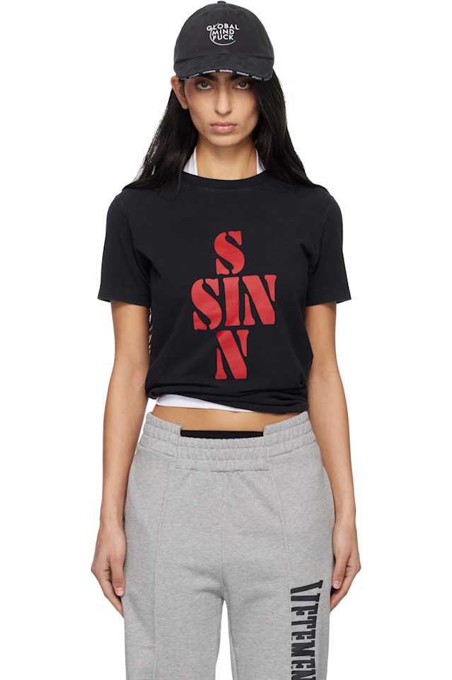 

Облегающая футболка Sins Vetements, черный