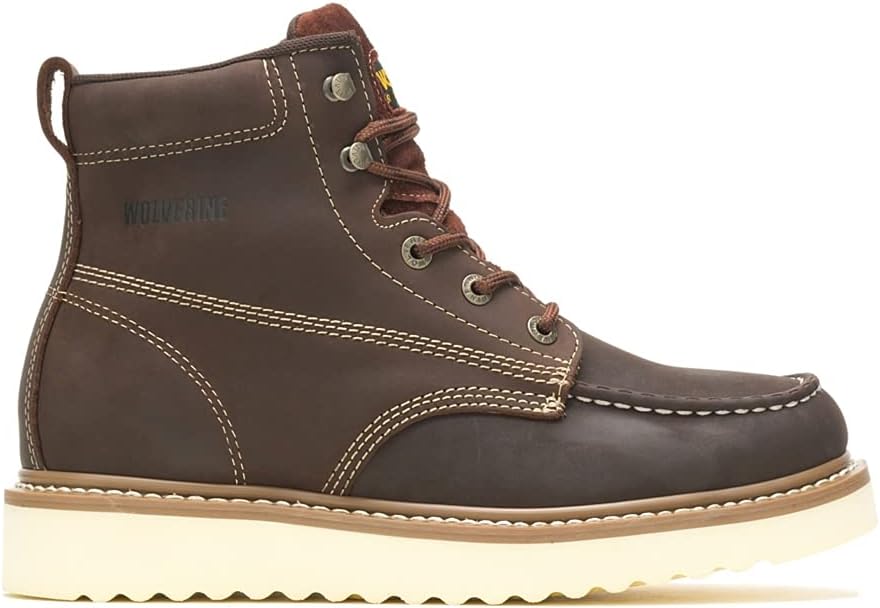 

Мужские ботинки Wolverine Loader 6 с мягким носком и подошвой-клином, коричневый
