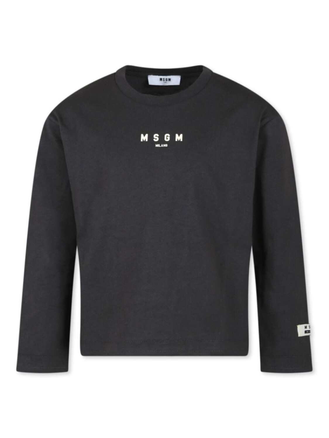 

MSGM Kids футболка с логотипом, серый