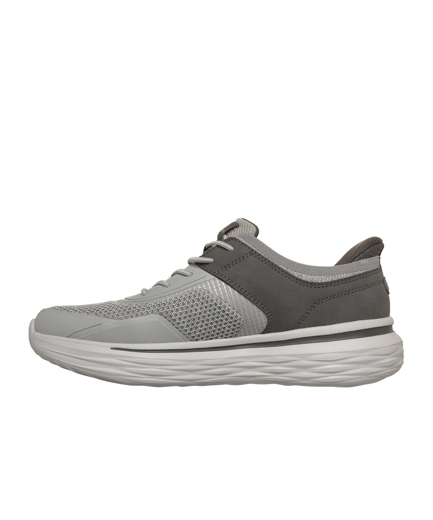Мужские кроссовки без шнуровки Slip-ins Relaxed Fit SKECHERS серые — фото 3