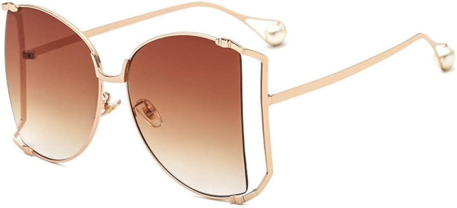 

Крупные женские солнцезащитные очки с жемчужным блеском, полуободковые женские солнцезащитные очки большого размера, женские солнцезащитные очки с прозрачными линзами generic, Auburn