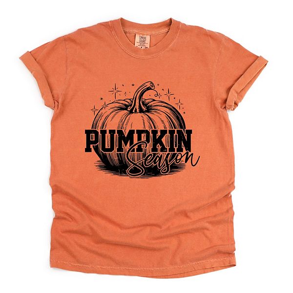 

Футболка с принтом Pumpkin season sparkles distressed Simply Sage Market, Yam