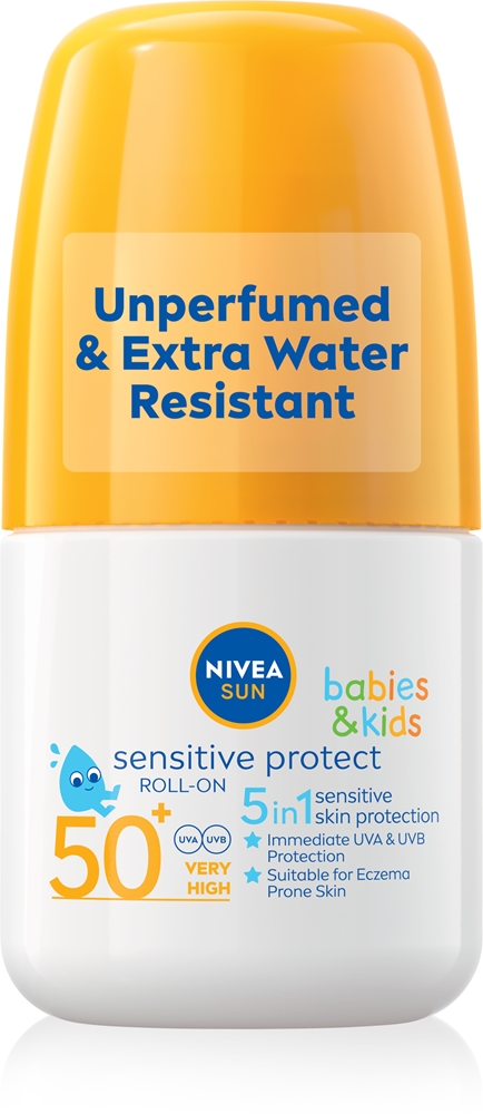 

Солнцезащитный лосьон для детей, чувствительный к солнцу, роликовый Nivea, spf 50+ 50 мл