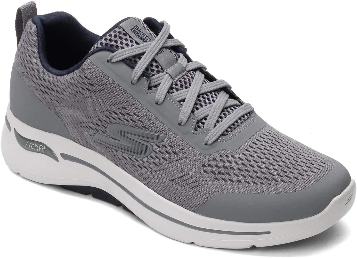 Мужские кроссовки Skechers Go Walk Arch Fit Idyllic, Grey Navy — фото 3