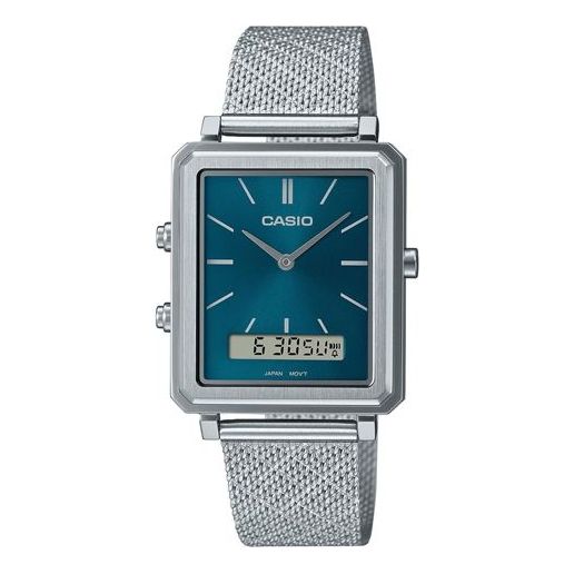 

Часы analog 'silver teal' Casio, серебряный