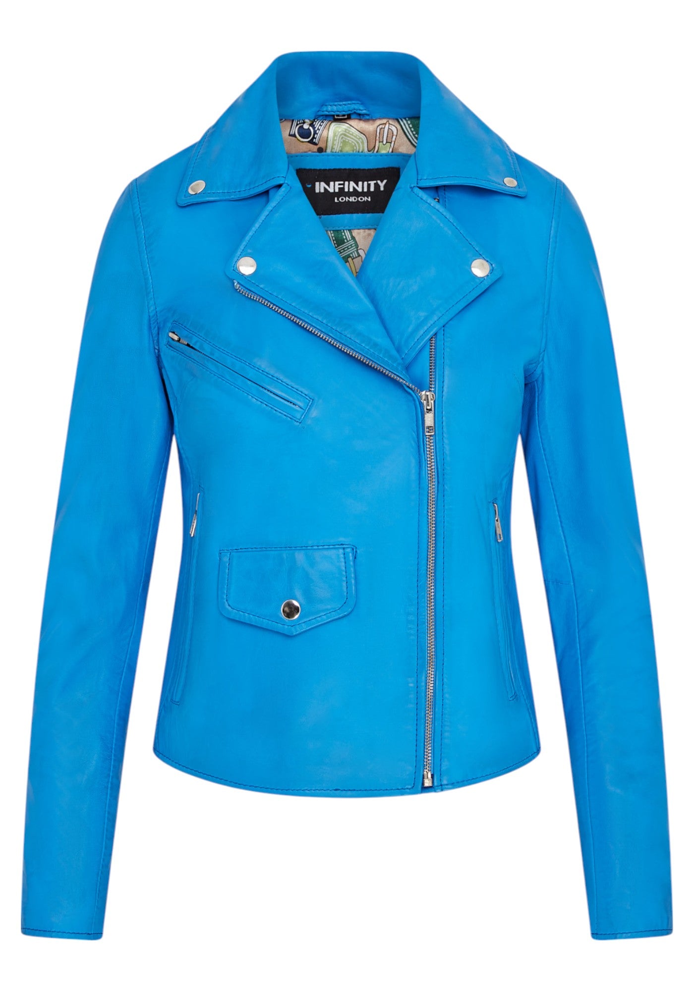 

Женская винтажная черная кожаная куртка байкера в стиле Брандо Infinity Leather