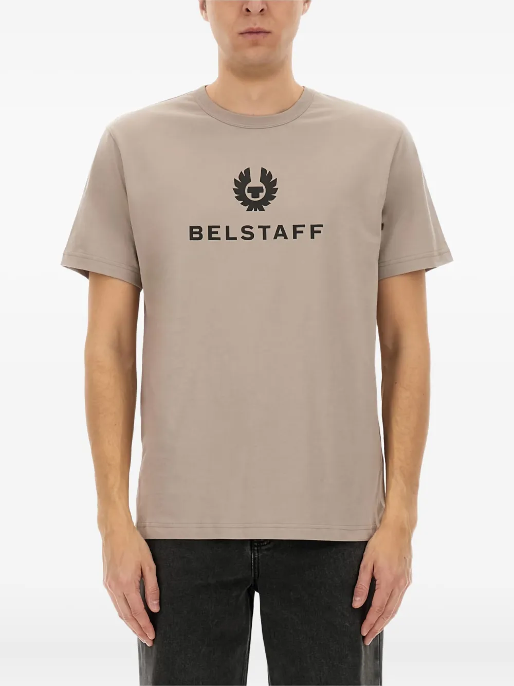 

Хлопковая футболка с логотипом Belstaff, нейтральный
