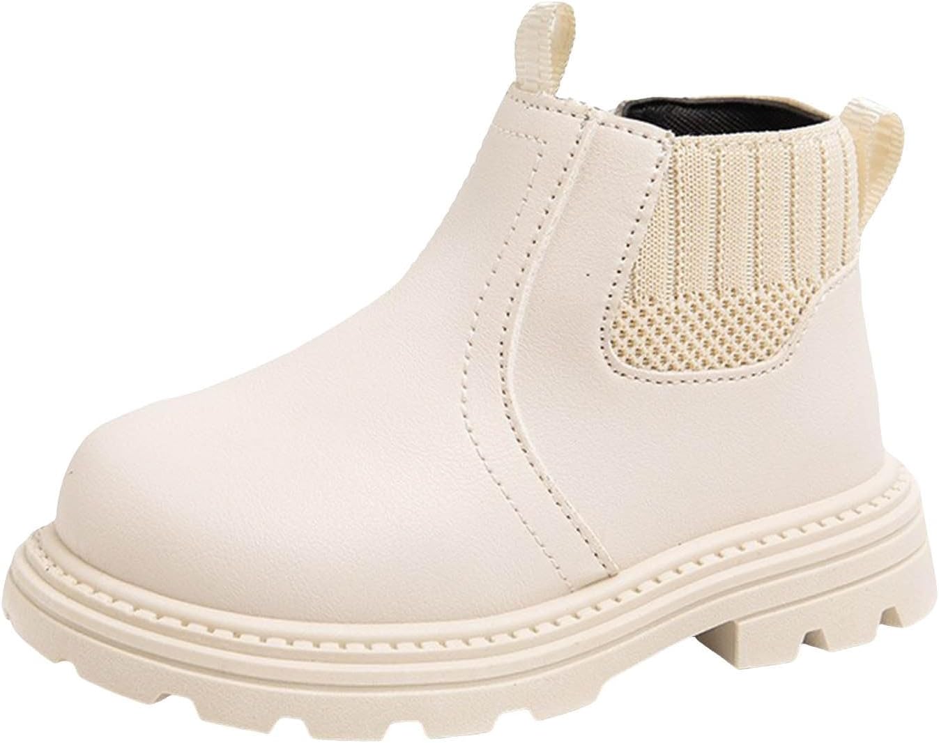 

Детские ботильоны IWIHMIV для девочек, ездовые сапожки, зимние ботинки для девочек, ботильоны для девочек, нескользящие, удобные ботинки для мальчиков, осенние ботинки для девочек, White-4