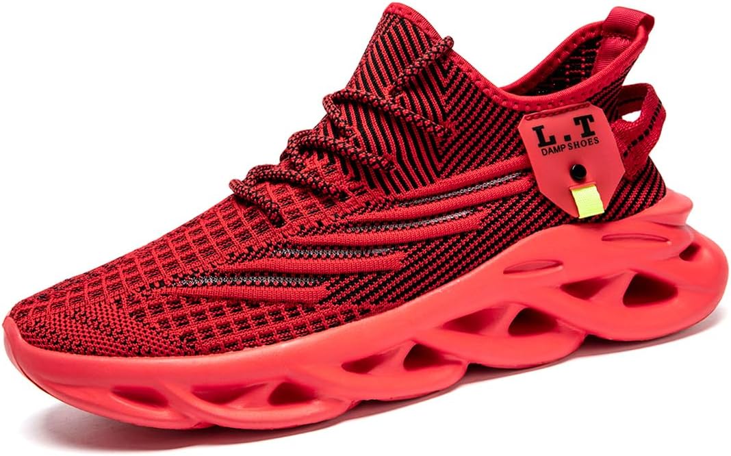 

Мужские беговые кроссовки для зала, слипоны, нескользящие, для ходьбы, тенниса, спорта, работы, тренировок, повседневные, легкие, дышащие, модные Mgbdsz, красный