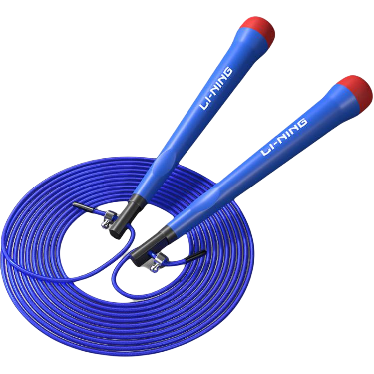 

Профессиональная гоночная скакалка для студентов материал ручки abs материал шнура pvc стальной трос 2,8 м LINING, синий