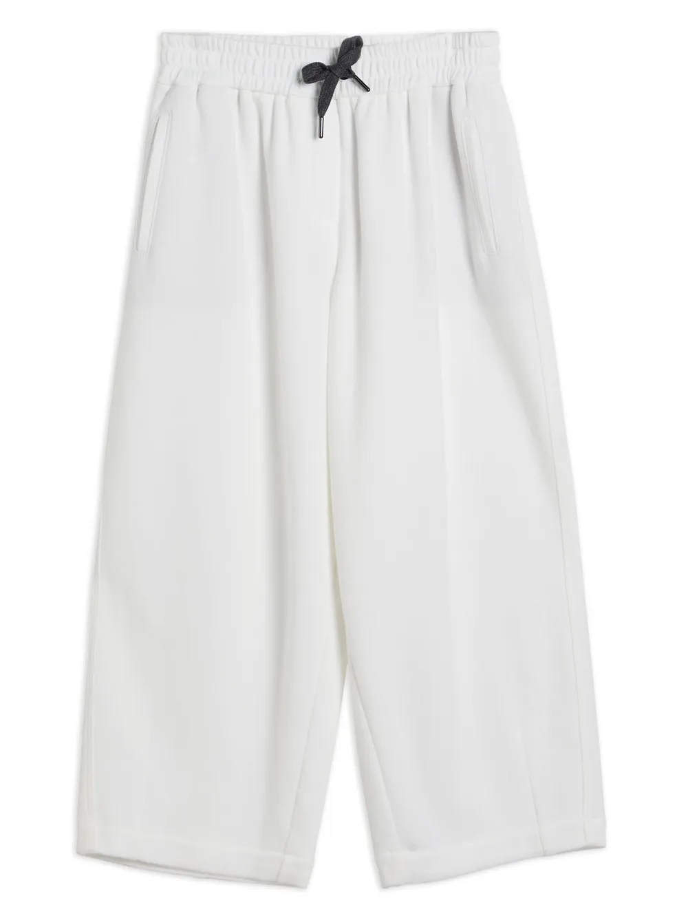

Спортивные брюки широкого кроя Brunello Cucinelli Kids, белый