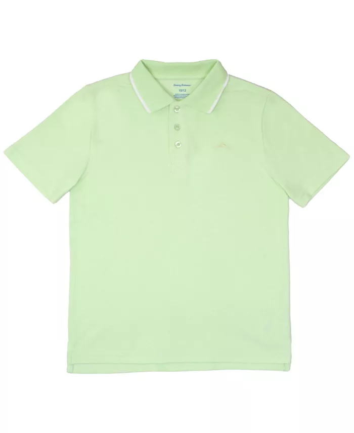 

Мальчиковая поло с коротким рукавом и вышивкой Tommy Bahama, зеленый