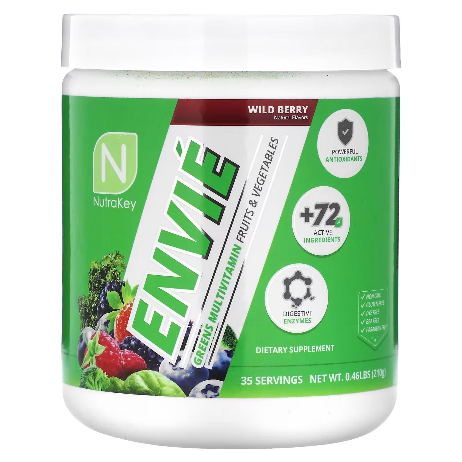 

Мультивитамины Nutrakey Envie Wild Berry, 210 г
