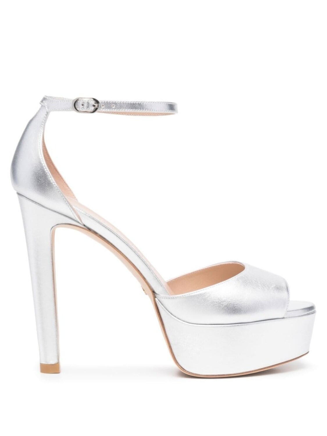 

Stuart Weitzman босоножки Disco 130 на платформе, серый
