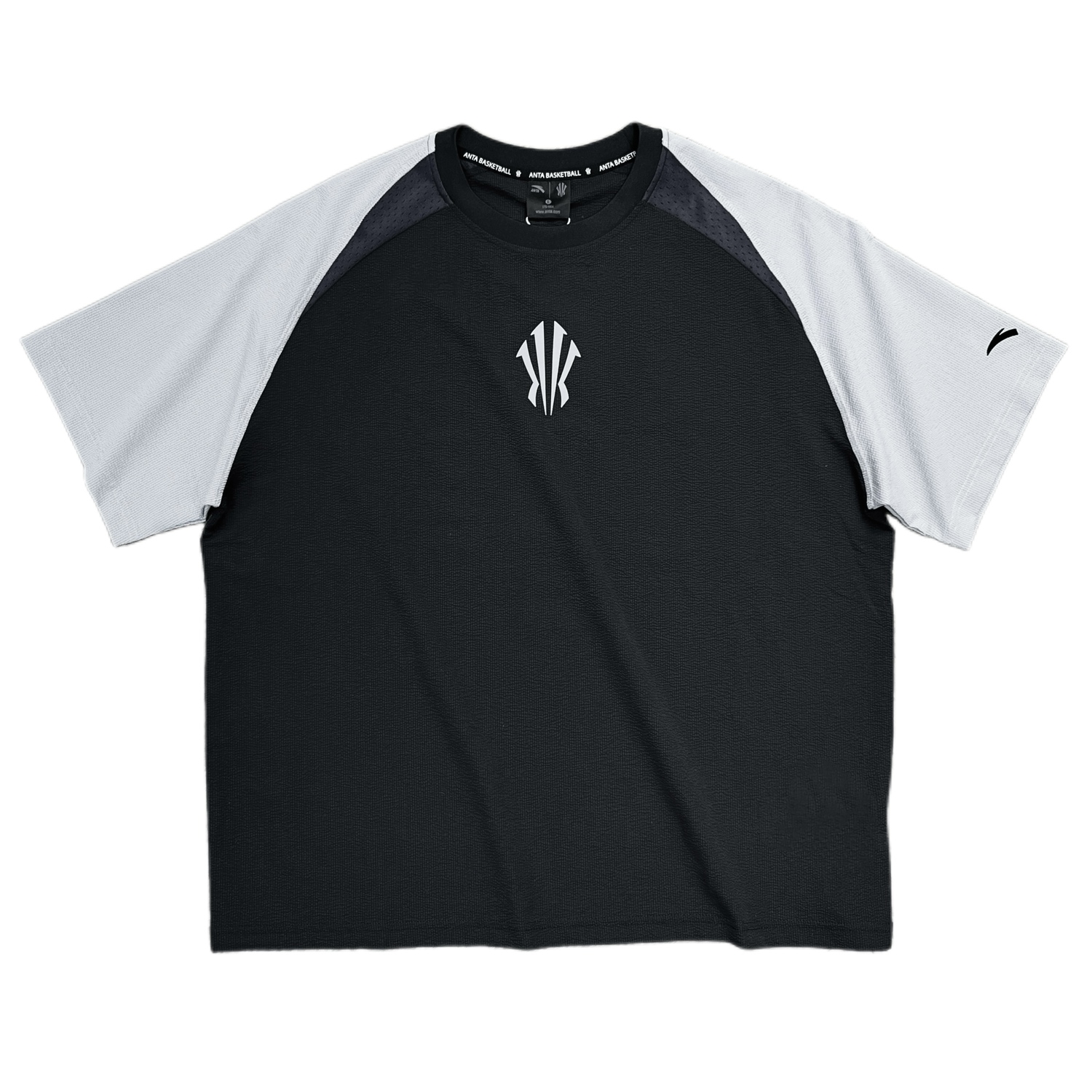 

Футболка унисекс черно-серого цвета ANTA, черный/серый