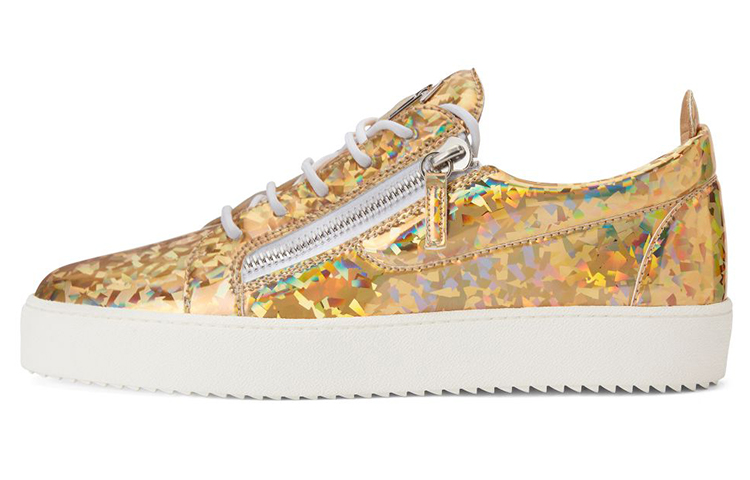 

/GZ Frankie Low Top Стильные мужские кроссовки для скейтбординга, золотистые Giuseppe Zanotti, Original Shoe Box Included