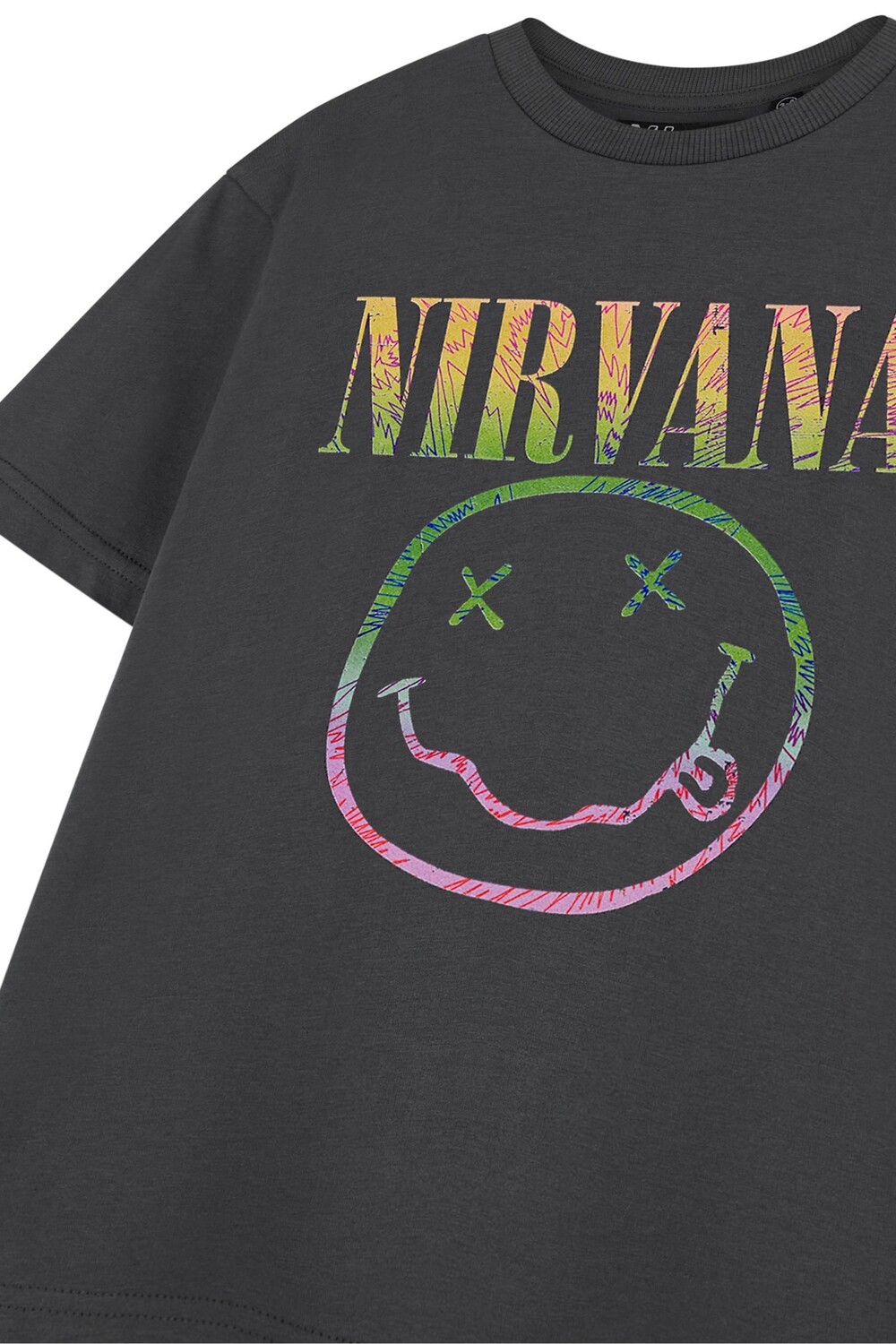 Детская лицензионная футболка Nirvana Vanilla Underground, серый — фото 3