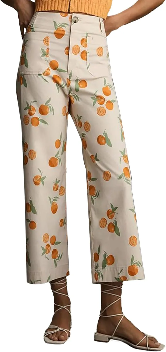 

Женские джинсы Wide Leg с фруктовым принтом Kfsghdnz