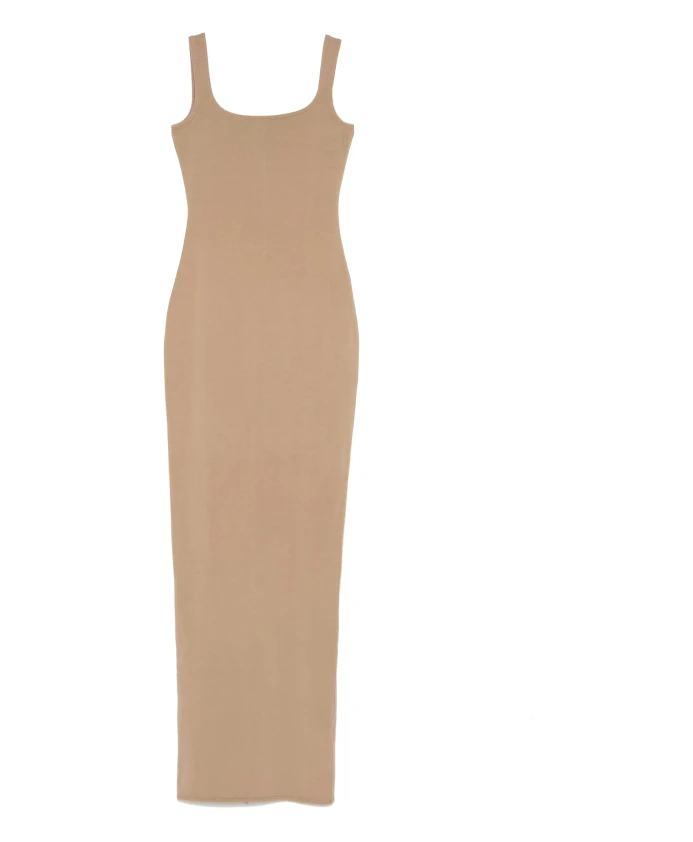 

Длинное платье с квадратным вырезом Entire Studios, бежевый