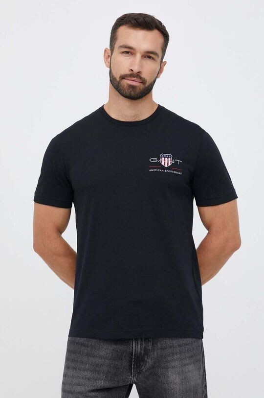 

Футболка из хлопка Gant, черный