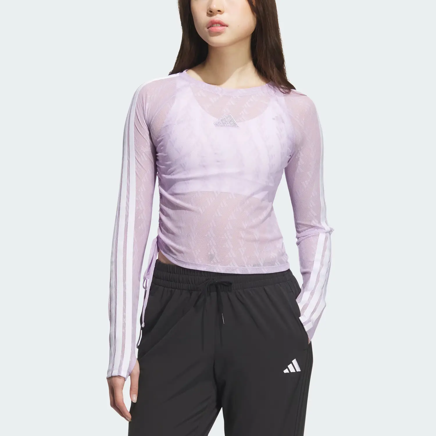 Adidas Футболка Women's Powder Plum Purple/White — фото 3