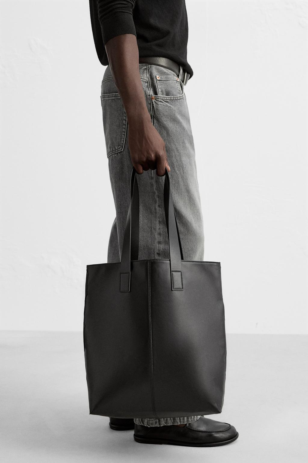 

Обычная сумка для покупок ZARA, черный