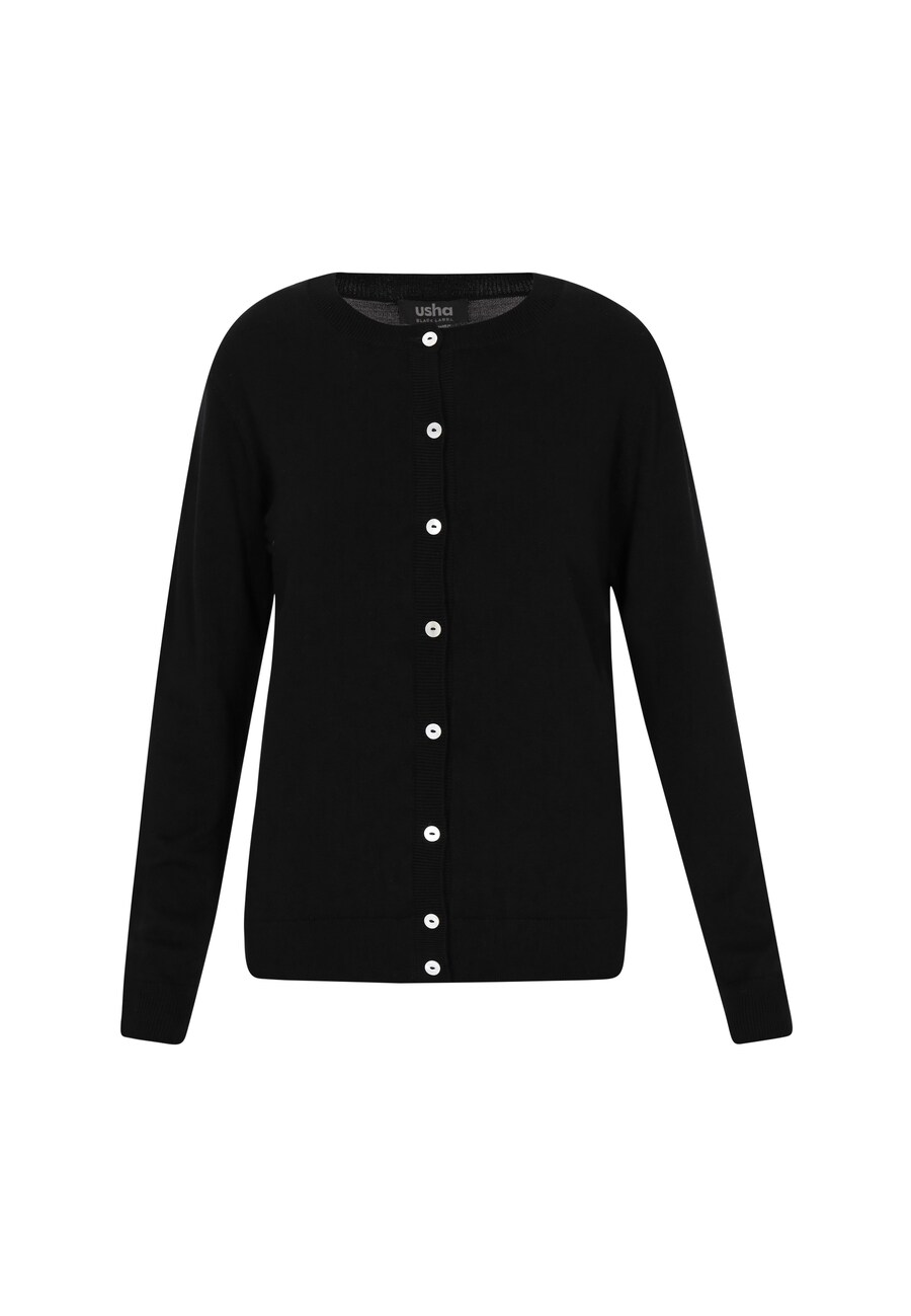 

Вязаный кардиган usha BLACK LABEL, черный