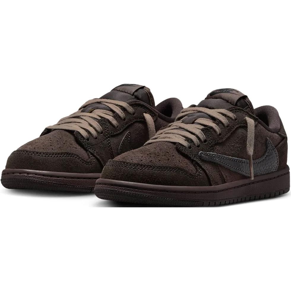 Jordan Детские баскетбольные кроссовки низкие нескользящие износостойкие dark brown для детей 3-7 лет — фото 4