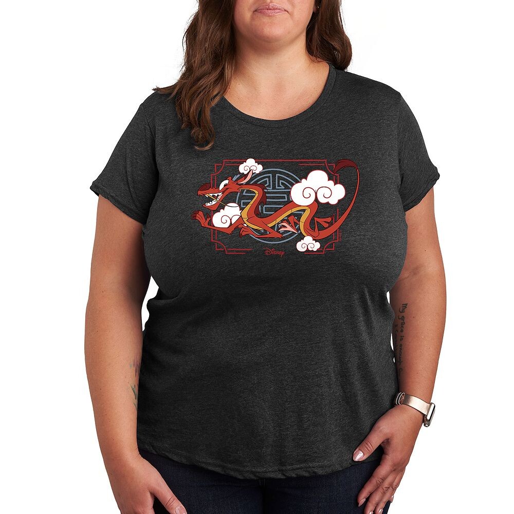 

Футболка Disney's Mulan Mushu Plus с рисунком в рамке, цвет Heather Charcoal