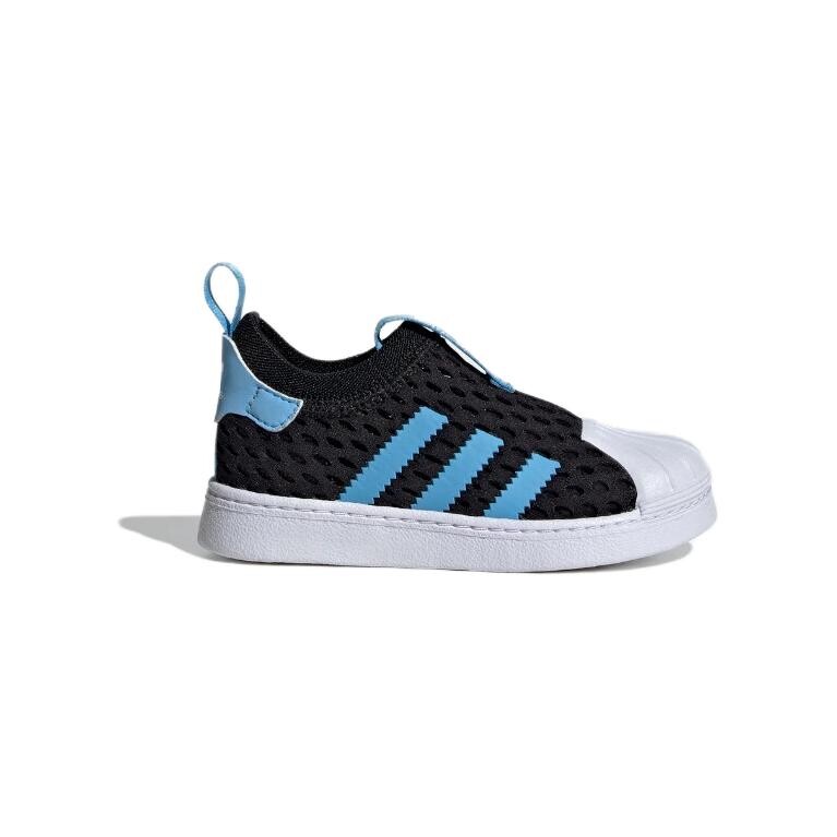 Кроссовки для малышей adidas originals Superstar Series TD, Black/Blue/White — фото 2